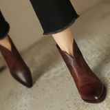 Stella™ | Stivaletto in pelle con tacco basso