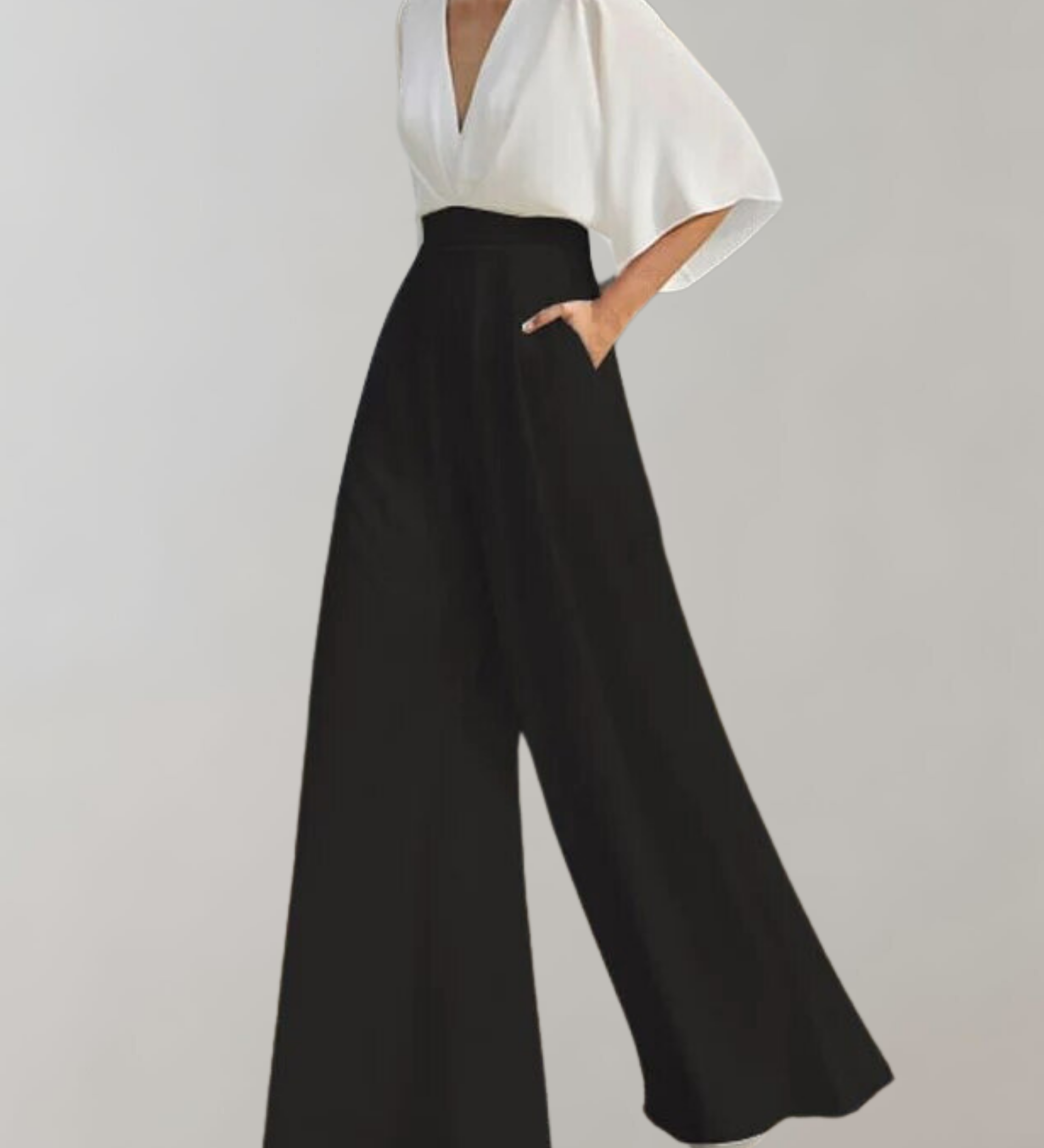 Tuta Femminile Sottile – Con Pantaloni Ampi, Adatta per Feste e Abbigliamento Serale