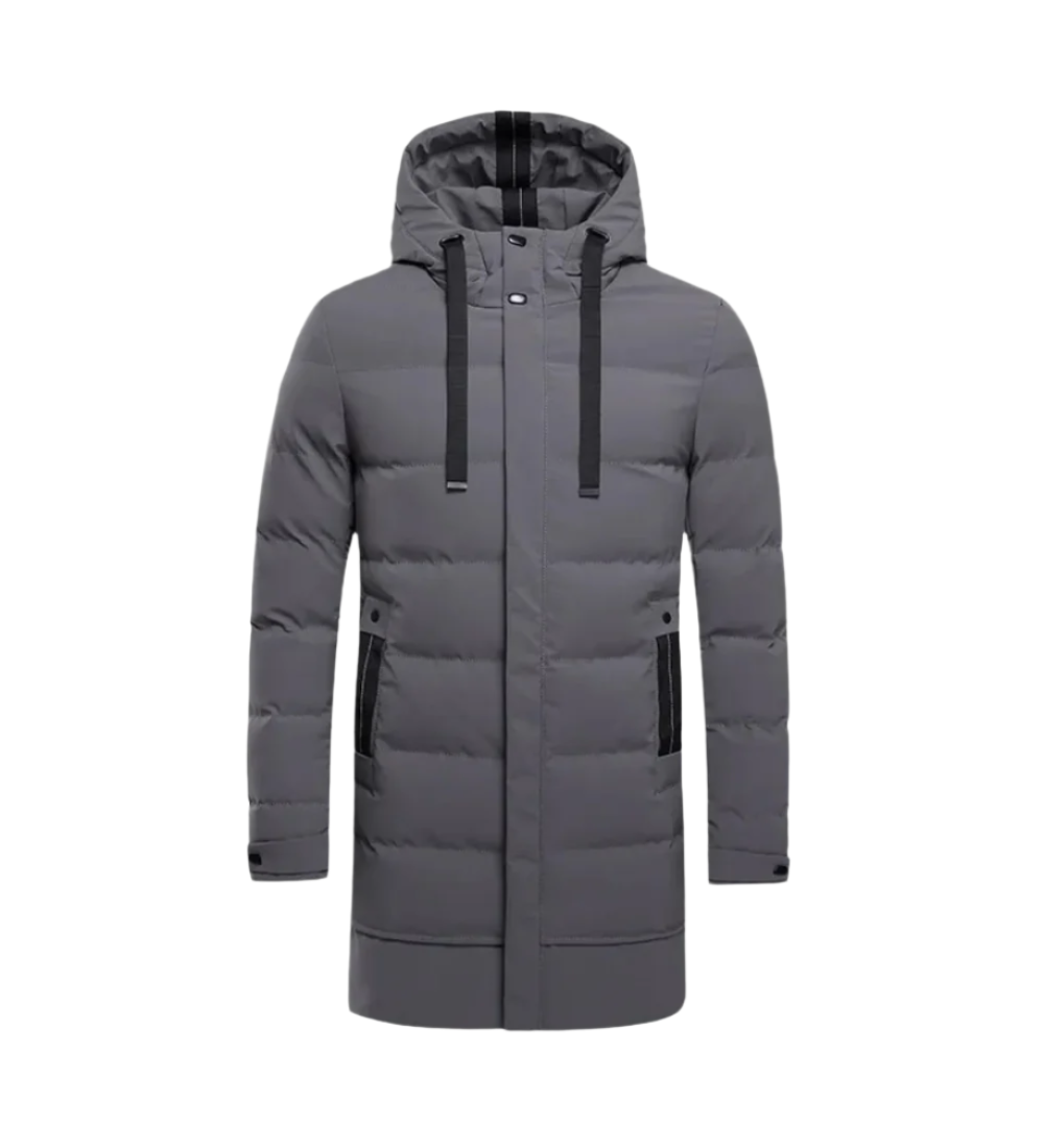 Angela™ | Piumino lungo con zip integrale