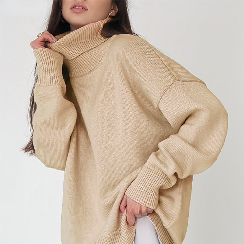 Donna - Maglione con scollo a rotolo - Vestibilità oversize