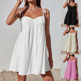 Elegante mini abito semplice da donna – Vestibilità comoda e alla moda