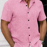 Varel | Camicia leggera a maniche corte in misto lino