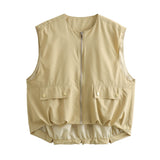 Gilet Leggero da Donna – Senza Maniche, Adatto per Primavera e Estate, Uso Casual