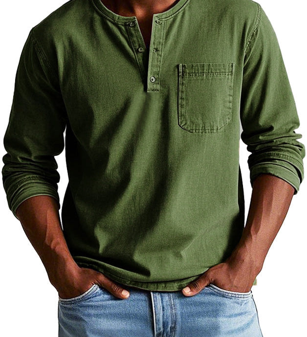 Varel | Camicia Vintage a Maniche Lunghe