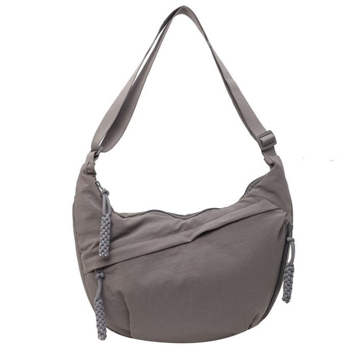 Alessia™ | Borsa a spalla in nylon con tasche zip