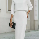 Abito Midi Scollo V – Adatto per Occasioni Casual e Festive