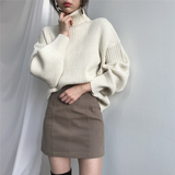 Varel | Pullover di lusso con collo alto e maniche a palloncino