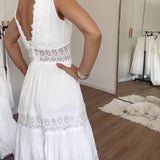 Abito A-line da Donna – Con Scollatura a V, Adatto per Occasioni Festive