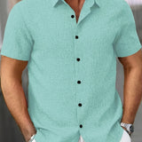 Varel | Camicia leggera a maniche corte in misto lino