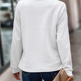 Maglione Slim Fit Donna – Collo a V con Zip, Adatto per Uso Casual e Quotidiano