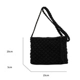 Virginia™ | Borsa a spalla intrecciata nera