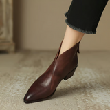 Stella™ | Stivaletto in pelle con tacco basso
