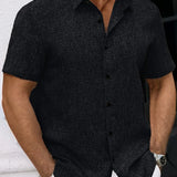 Varel | Camicia leggera a maniche corte in misto lino