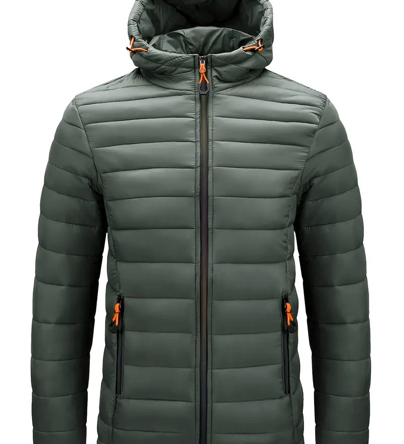 Carla™ | Piumino con cappuccio e zip frontale