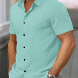 Varel | Camicia leggera a maniche corte in misto lino