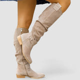 Michela™ | Stivale al polpaccio con tacco basso