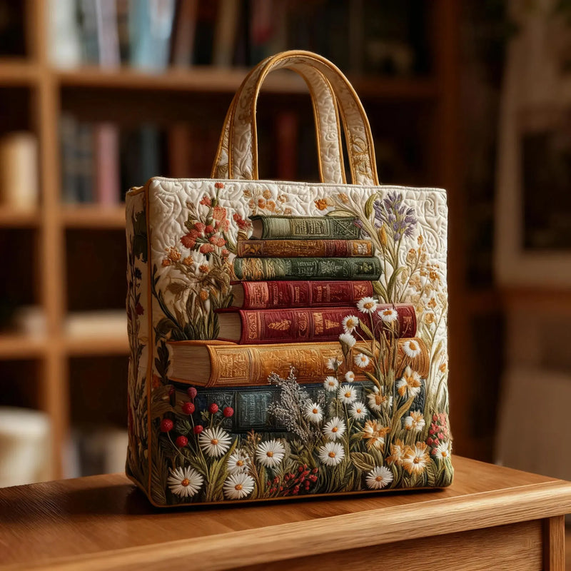 Borsa trapuntata artigianale - Motivo Floreale