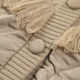 Varel | Giacca trapuntata in maglia intrecciata patchwork