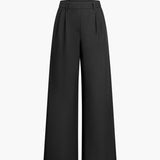 Donna - Pantaloni a gamba larga - Pantaloni casual comodi e alla moda