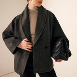 Donna - Cappotto classico in tweed - Stile corto
