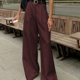 Donna - Pantaloni a gamba larga - Pantaloni casual comodi e alla moda