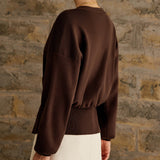 Donna - Cardigan elegante - Morbido tessuto con chiusura a bottoni - Stratificazione alla moda