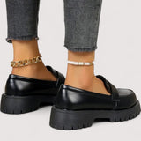 Rachele™ | Mocassino con suola squadrata e plateau