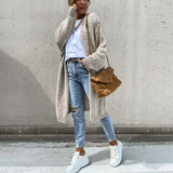 Cardigan lungo oversize da donna - Maglia ampia e comoda