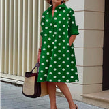 Abito casual midi da donna in cotone e lino – Vestibilità comoda per tutti i giorni