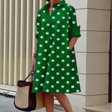 Abito casual midi da donna in cotone e lino – Vestibilità comoda per tutti i giorni