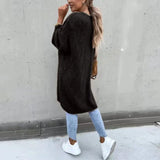 Cardigan lungo oversize da donna - Maglia ampia e comoda