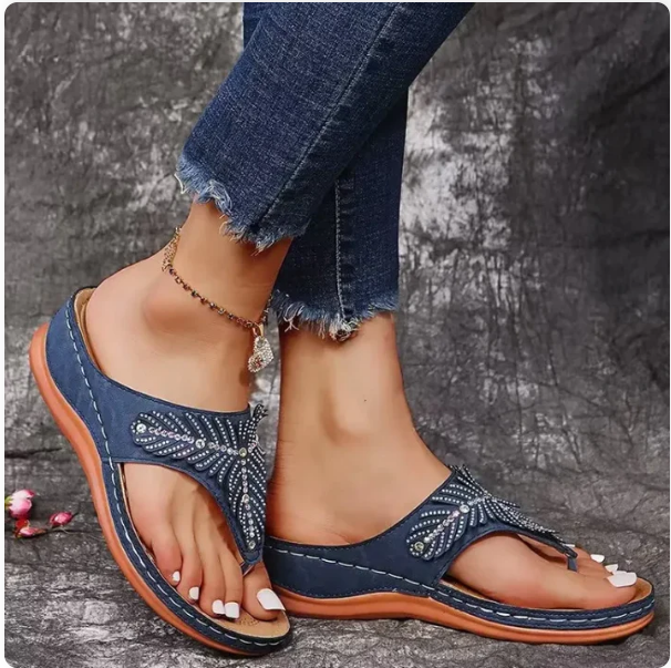 Sandali Ortopedici Flip-Flop da Donna – Con Tacco Rialzato, Adatti per Uso Casual e Clima Caldo