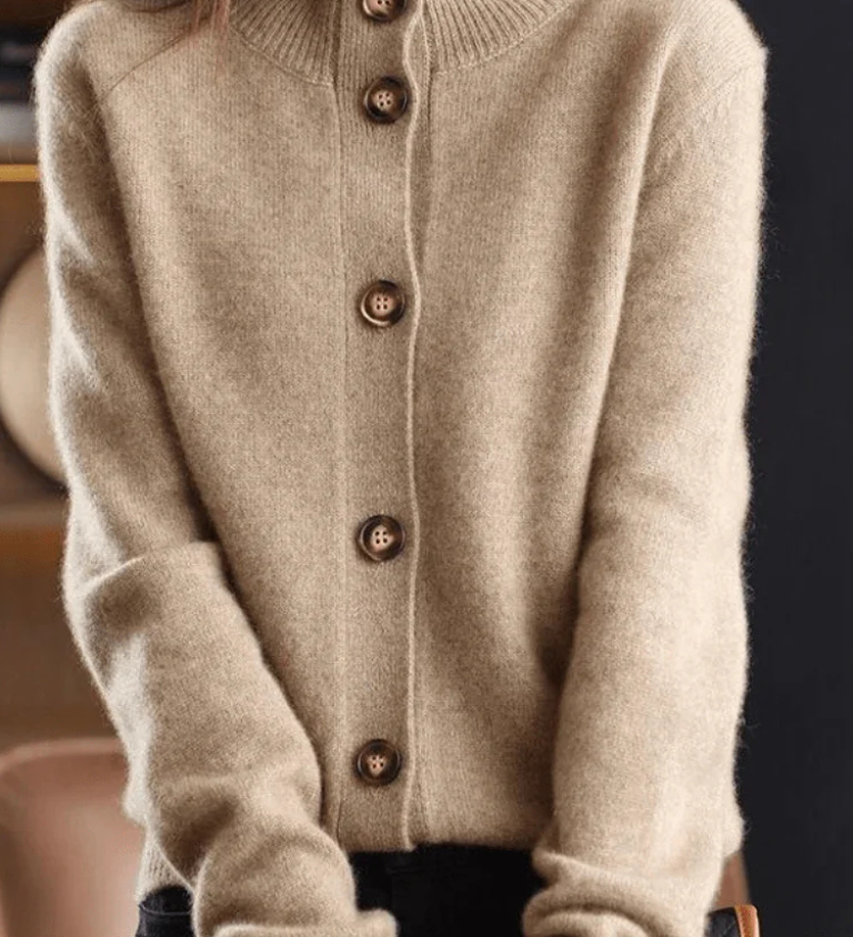 Cardigan donna con bottoni - Morbido e facile da indossare