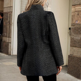 Donna - Trench chic con colletto rialzato