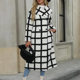 Donna - Caldo cappotto invernale di lusso - Stile accogliente