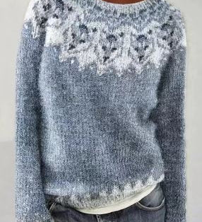 Maglione Vintage Invernale da Donna in Maglia Stile Caldo, Confortevole ed Elegante