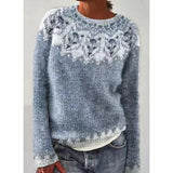 Maglione Vintage Invernale da Donna in Maglia Stile Caldo, Confortevole ed Elegante