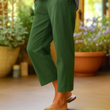 Basilla Pantaloni Eleganti da Donna a Gamba Ampia – Leggeri e Raffinati