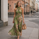 Anni – maxi-abito con stampa floreale