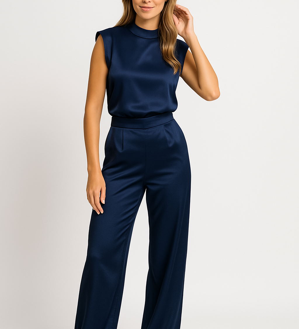 Tuta senza maniche da donna – Pantaloni larghi, adatta per l'estate e l'uso casual
