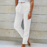 Pantaloni estivi casual eleganti da donna - leggeri, traspiranti, comodi