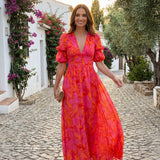 Aino | Abito maxi colorato