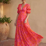 Aino | Abito maxi colorato