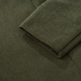 Cappotto corto da uomo in velluto a coste slim fit con collo alto