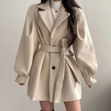 Donna - Trench - Maniche a palloncino con cintura