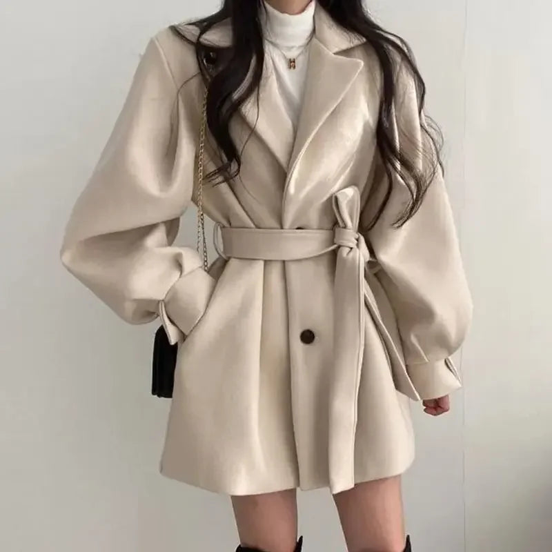 Donna - Trench - Maniche a palloncino con cintura