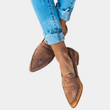 Mocassini Casual da Donna – Comodi Slip-On con Tacco Basso per Uso Quotidiano