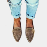 Mocassini Casual da Donna – Comodi Slip-On con Tacco Basso per Uso Quotidiano