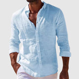 Varel | Camicia elegante in lino dallo stile costiero