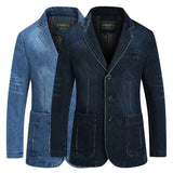 Blazer Uomo Slim Fit – Con Colletto Revers e Tasche Applicate, Adatto per Lavoro e Occasioni Formali